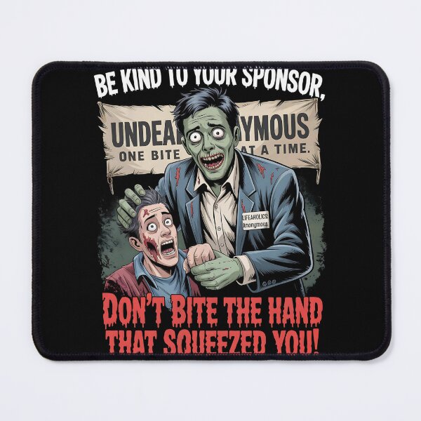 Item preview, Don’t Bite the Hand That Squeezed You – Zombie Sponsor Humor Tee designed and sold by ZomBThreads.