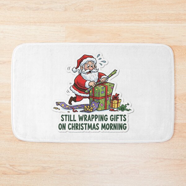 Item preview, Still wrapping gifts on Christmas Morning designed and sold by RaphSainte.
