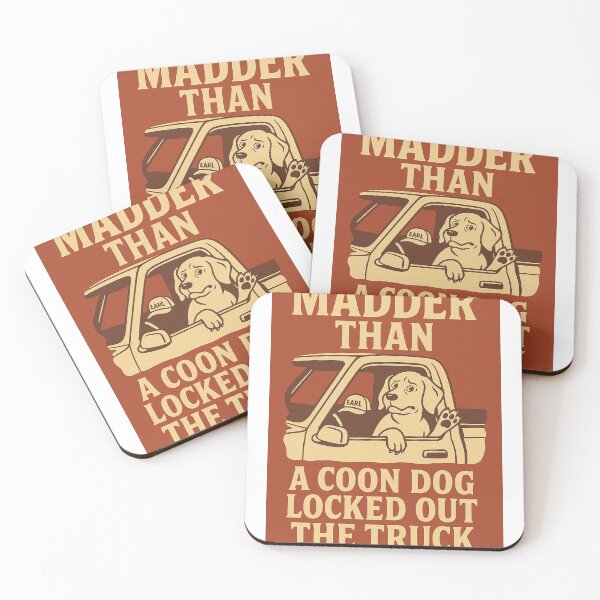 Item preview, Madder than a coon dog designed and sold by PorchTalkTees.