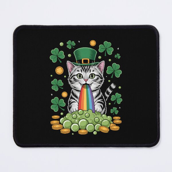 Item preview, Nicole's Ginger Cat Pukes St. Patrick's Day designed and sold by BakeryDozen.