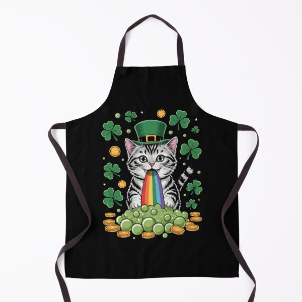 Item preview, Nicole's Ginger Cat Pukes St. Patrick's Day designed and sold by BakeryDozen.