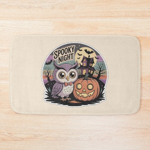 Item preview, Spooky Retro Halloween Owl – Vintage Pumpkin Night Sticker designed and sold by Nuist25.