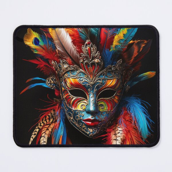 Item preview, Exquisite Feathered Venetian Mask designed and sold by Creet-Design.