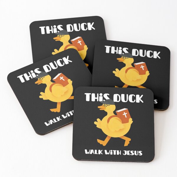 Item preview, "This Duck Walks with Jesus" Back to School Blessed T-shirt designed and sold by OrtegaGrace.