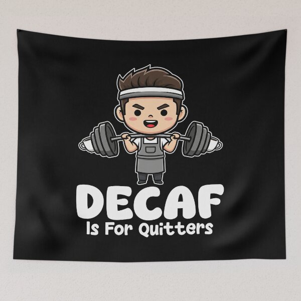 Item preview, DECAF IS FOR QUITTERS - BARISTA GIFT designed and sold by KEF Custom.