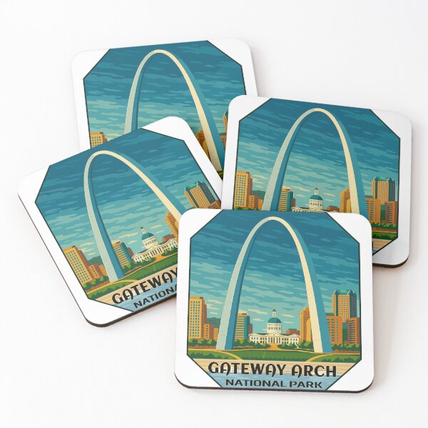 Item preview, Gateway Arch National Park Retro Sticker designed and sold by Ismeal Von.