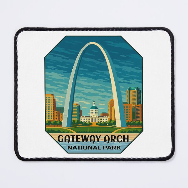 Item preview, Gateway Arch National Park Retro Sticker designed and sold by Ismeal Von.