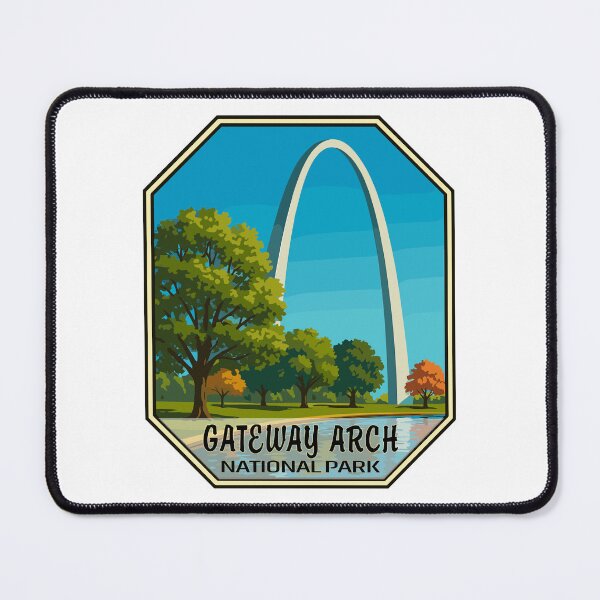 Item preview, Gateway Arch National Park Retro Sticker designed and sold by Ismeal Von.