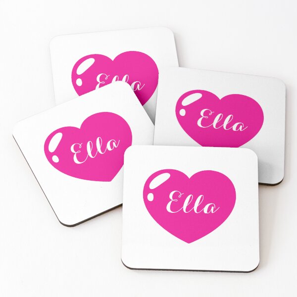 Item preview, Ella Name with Pink Heart  designed and sold by Monika Howarth.