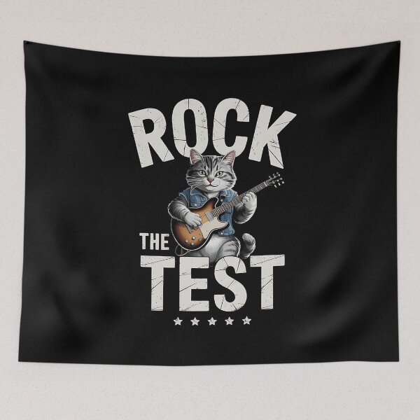Item preview, Rock The Test Teacher Test Day Cat Lover State Testing designed and sold by BakeryDozen.