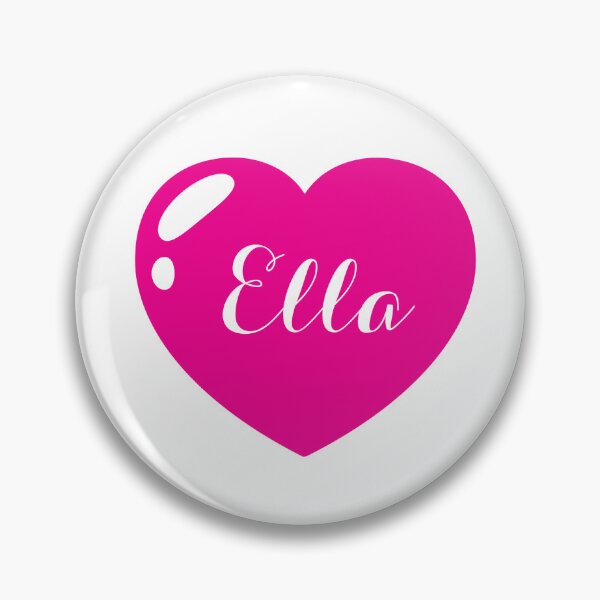 Item preview, Ella Name with Pink Heart  designed and sold by Monika Howarth.