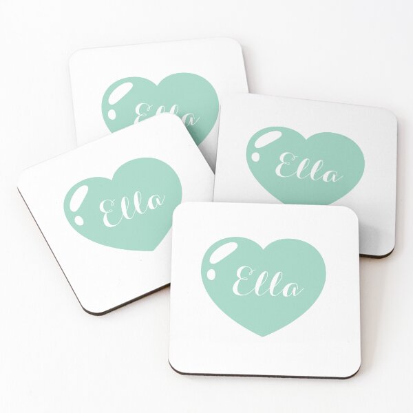 Item preview, Ella Name with green Heart  designed and sold by Monika Howarth.