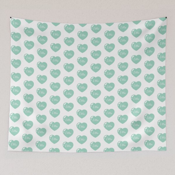 Item preview, Ella Name with green Heart  designed and sold by Monika Howarth.