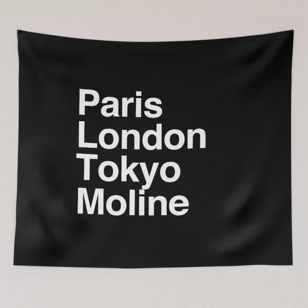 Item preview, Paris London Tokyo Moline designed and sold by Custom365.