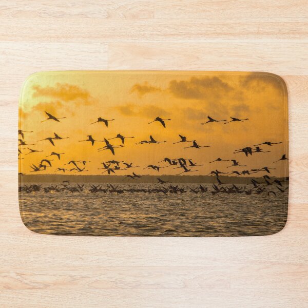 Item preview, Flying flamingoes at sunset designed and sold by Photopat.