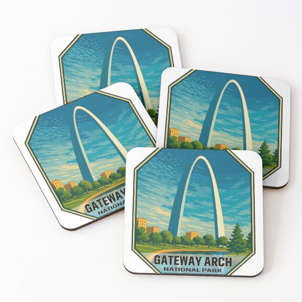 Item preview, Gateway Arch National Park Retro Sticker designed and sold by Ismeal Von.