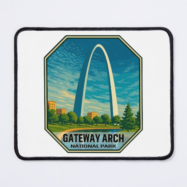 Item preview, Gateway Arch National Park Retro Sticker designed and sold by Ismeal Von.