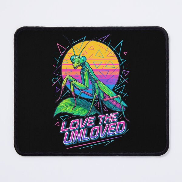Item preview, Love The Unloved Praying Mantis Retro Vaporwave designed and sold by TomFrontierArt.
