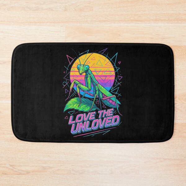 Item preview, Love The Unloved Praying Mantis Retro Vaporwave designed and sold by TomFrontierArt.