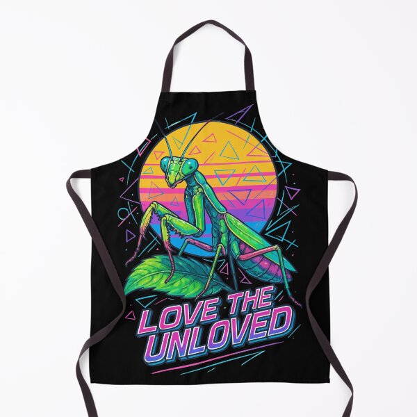 Item preview, Love The Unloved Praying Mantis Retro Vaporwave designed and sold by TomFrontierArt.