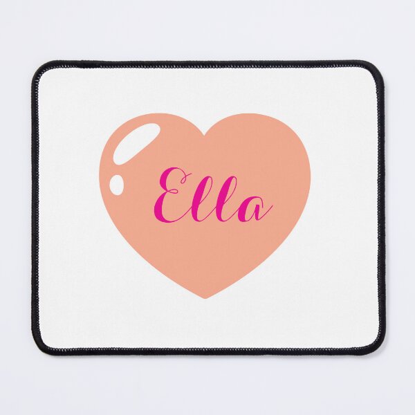 Item preview, Ella Name with orange Heart designed and sold by Monika Howarth.