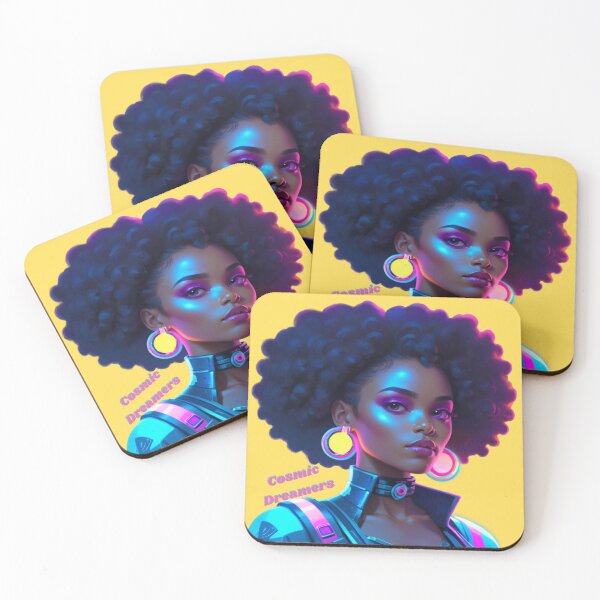 Item preview, Afro Galaxy Visions-Starlit Souls: Black Women in Galactic Grace designed and sold by FilMate.