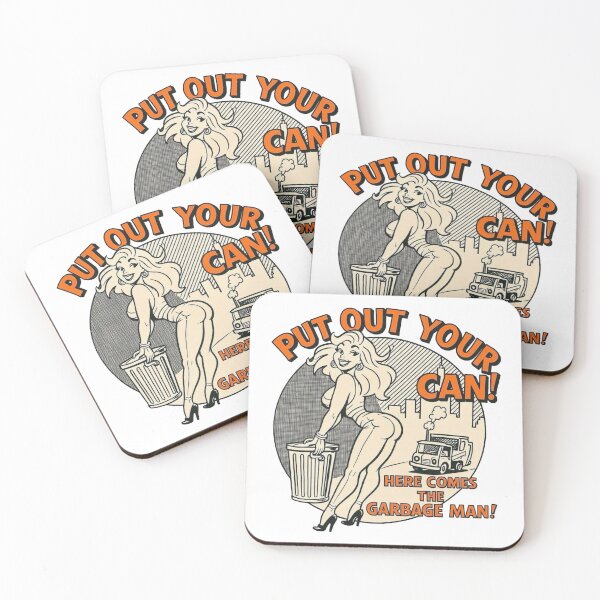 Item preview, Put Out Your Can! Funny Retro Garbage Day Pin-Up Design designed and sold by lganme.