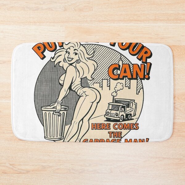 Item preview, Put Out Your Can! Funny Retro Garbage Day Pin-Up Design designed and sold by lganme.
