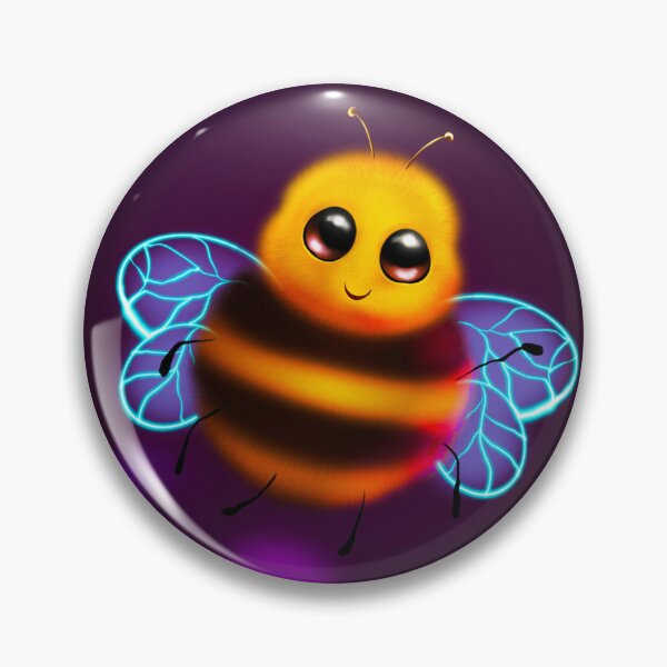 Item preview, Golden Honey Bee with Neon Glowing Wings designed and sold by STYLO FASHION.