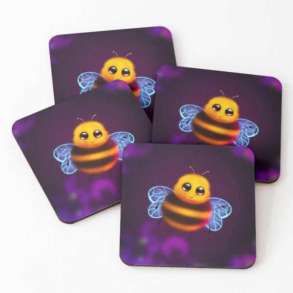 Item preview, Golden Honey Bee with Neon Glowing Wings designed and sold by STYLO FASHION.