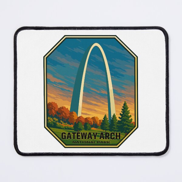 Item preview, Gateway Arch National Park Retro Sticker designed and sold by Ismeal Von.