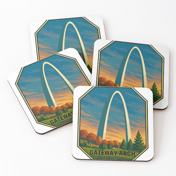 Item preview, Gateway Arch National Park Retro Sticker designed and sold by Ismeal Von.