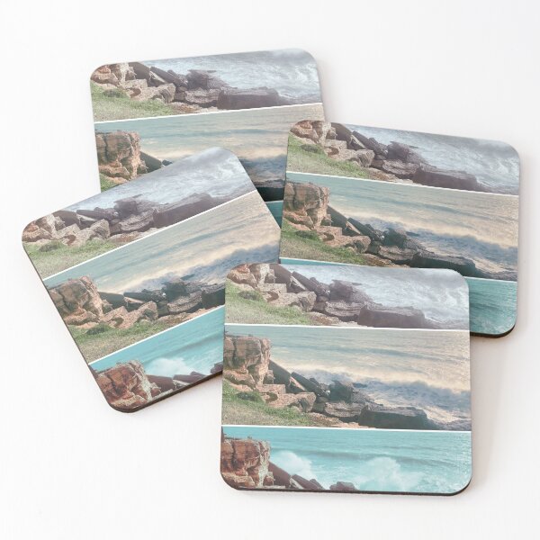 Item preview, Ocean wave crashing into rocks designed and sold by Dryft7.