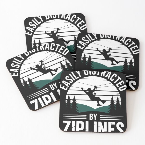 Item preview, Easily Distracted By Ziplines Funny Ziplining designed and sold by blueyeeti.