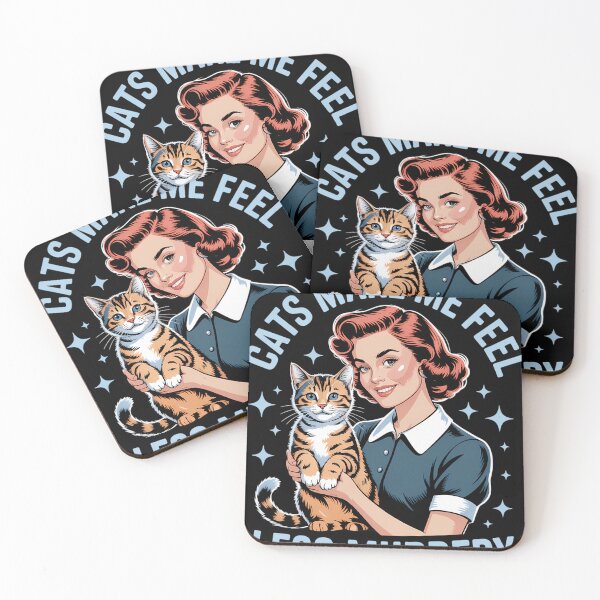 Item preview, Funny Cat Lovers Make Me Feel Less Murdery Joke designed and sold by blueyeeti.