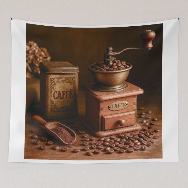 Item preview, Coffee grinder with coffee designed and sold by Steffani Lehmann.