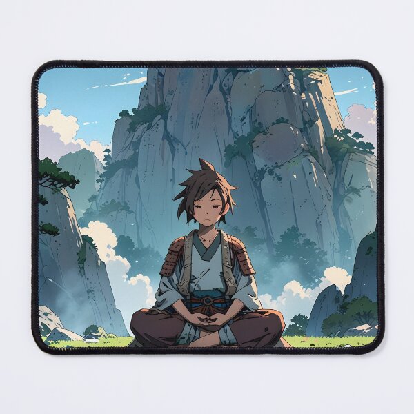 Item preview, Young Chibi Meditator Mountain Serene designed and sold by Ledsor.
