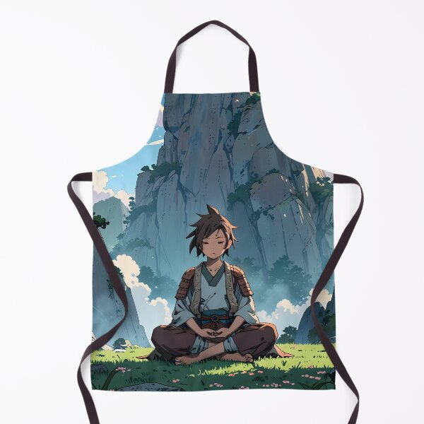 Item preview, Young Chibi Meditator Mountain Serene designed and sold by Ledsor.