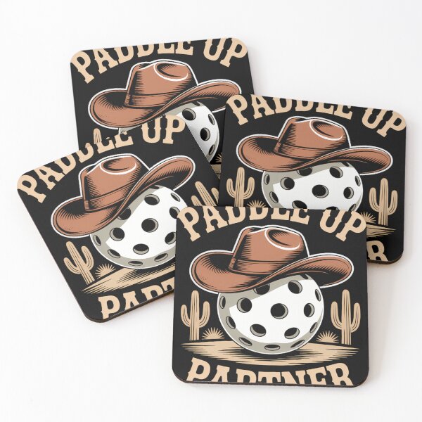 Item preview, Funny Pickleball Paddleball Lovers Western Cowboy designed and sold by blueyeeti.