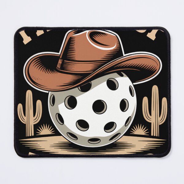 Item preview, Funny Pickleball Paddleball Lovers Western Cowboy designed and sold by blueyeeti.