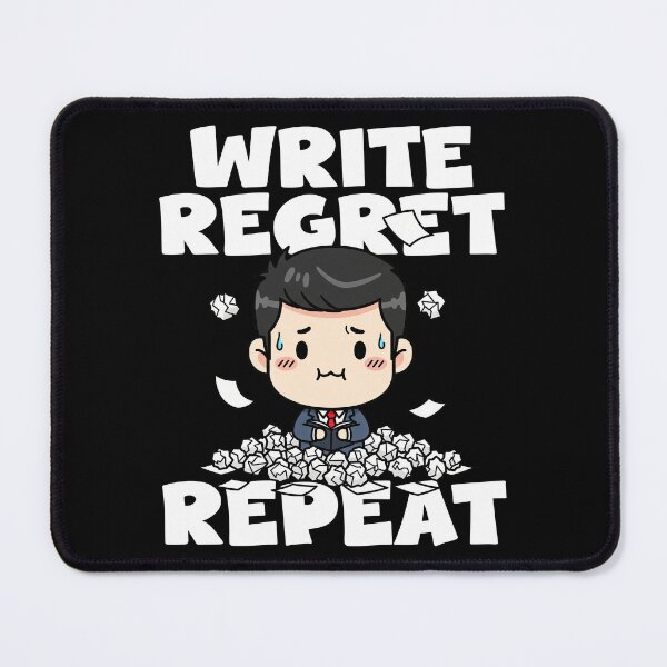 Item preview, WRITE, REGRET, REPEAT - WRITER/AUTHOR GIFT designed and sold by KEF Custom.