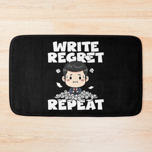 Item preview, WRITE, REGRET, REPEAT - WRITER/AUTHOR GIFT designed and sold by KEF Custom.