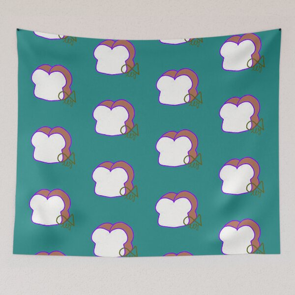 Item preview, LaMaisonOfMY Love or Bread? Toasty Dilemma - Cute Handdrawn Bread COLLECTION No.12 BLACK TEXT designed and sold by LaMaisonOfMY.