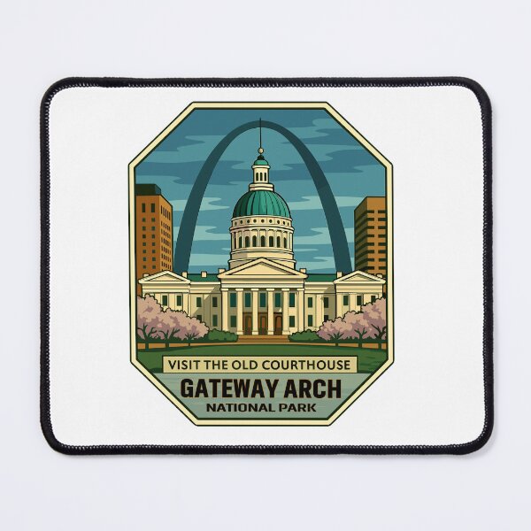 Item preview, Gateway Arch National Park Retro Sticker designed and sold by Ismeal Von.