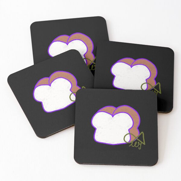 Item preview, LaMaisonOfMY Love or Bread? Toasty Dilemma - Cute Handdrawn Bread COLLECTION No.12 ON BLACK designed and sold by LaMaisonOfMY.