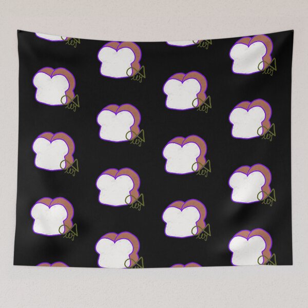 Item preview, LaMaisonOfMY Love or Bread? Toasty Dilemma - Cute Handdrawn Bread COLLECTION No.12 ON BLACK designed and sold by LaMaisonOfMY.
