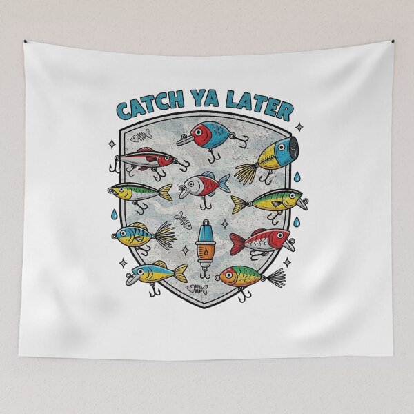 Item preview, Catching Ya Later Fishing Camouflage Fisherman designed and sold by BornBorn.