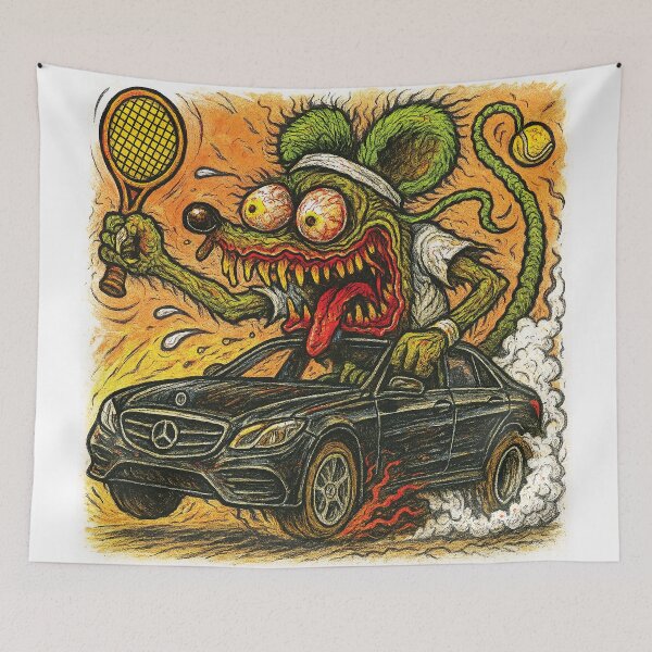 Aperçu de l'œuvre Jack Fink Rat Rod créée et vendue par Shells Graffiti.
