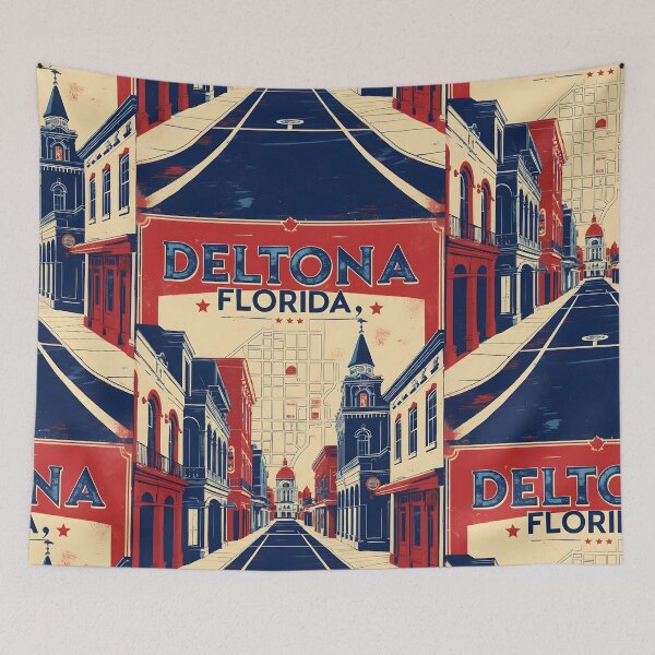 Item preview, Deltona Florida 1950s USA Vintage Travel Tourism designed and sold by TravelersGems.