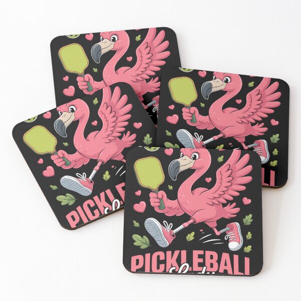 Item preview, Pickleball Paddle Player Funny Flamingo designed and sold by blueyeeti.